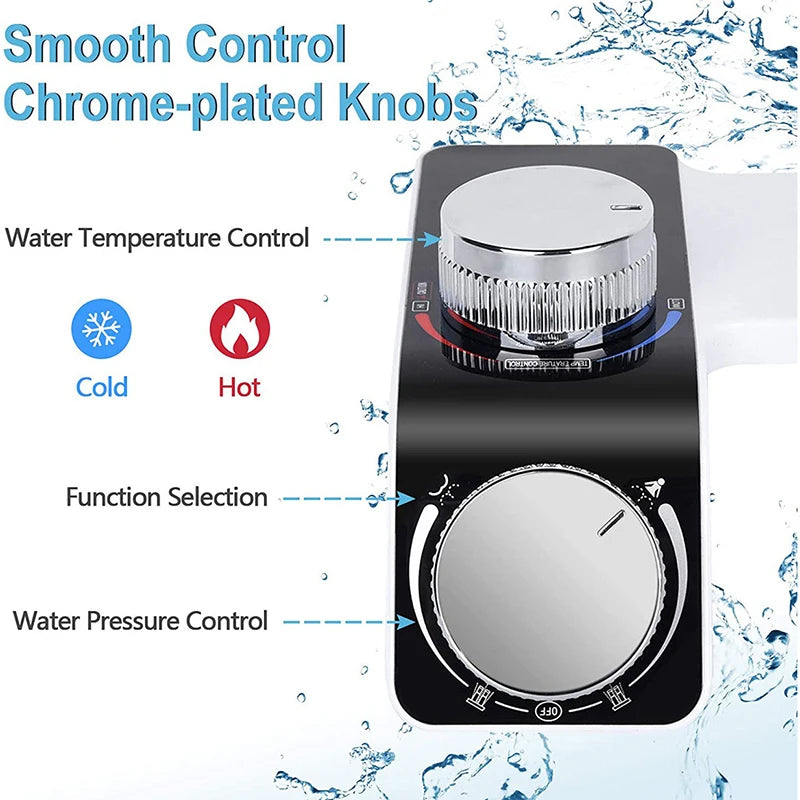 Wash Pro: Dual-Nozzle Luxury Bidet Attachment