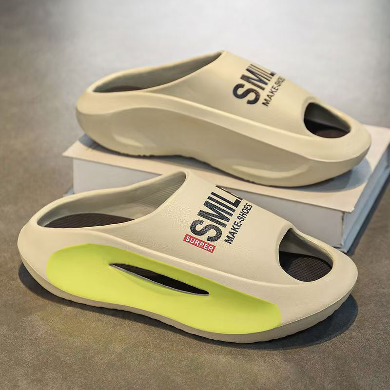 CloudWalk™ Thick-Soled EVA Slides – Ultra-Comfortable Non-Slip Unisex Beach & Home Sandals