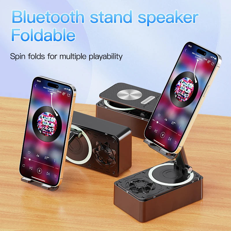 3-in-1 Foldable Live Stream Speaker & Phone Charging Stand