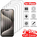 HD Tempered Glass Screen Protector – Ultra-Scratch Resistant Front Film for iPhone 11 to 18 Pro Max