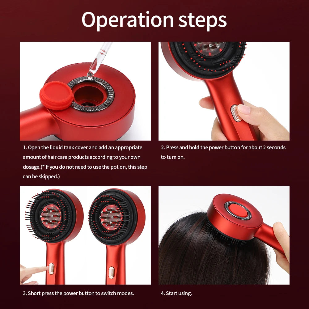 FolliSonic Red Light Serum Brush