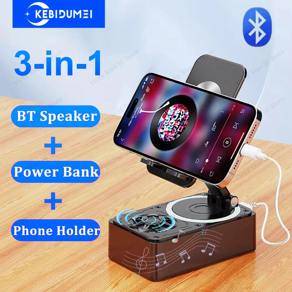 3-in-1 Foldable Live Stream Speaker & Phone Charging Stand