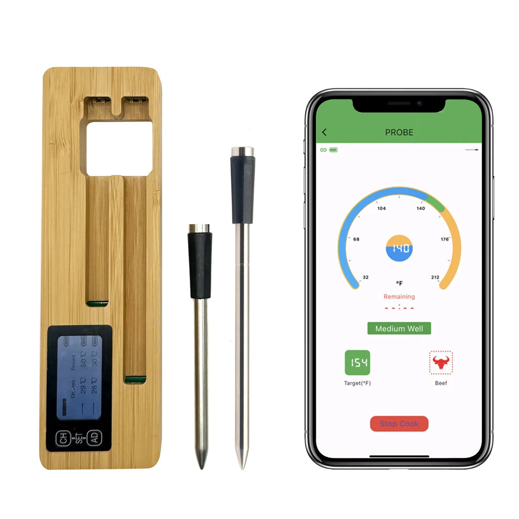 Grill Pro: Long-Range Smart Bluetooth Meat Thermomete