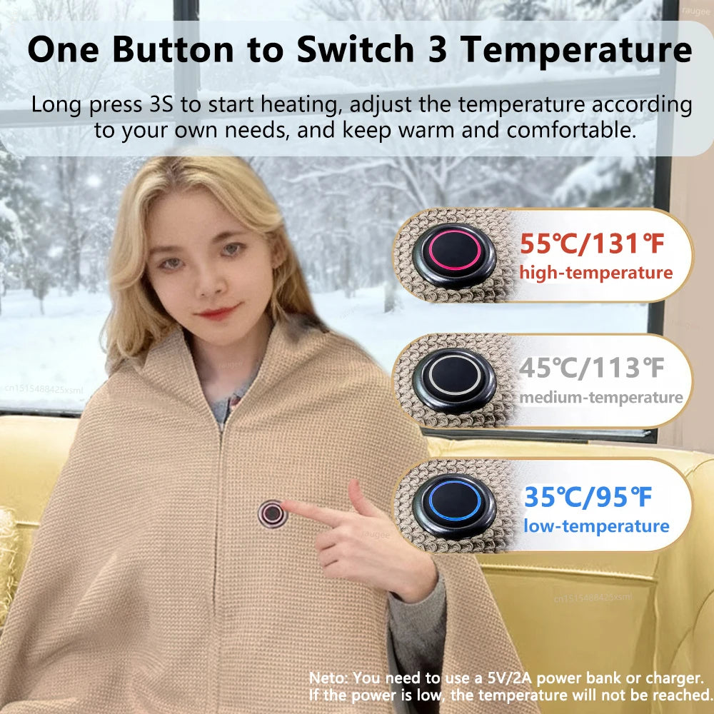 ThermaWrap USB Heated Shawl