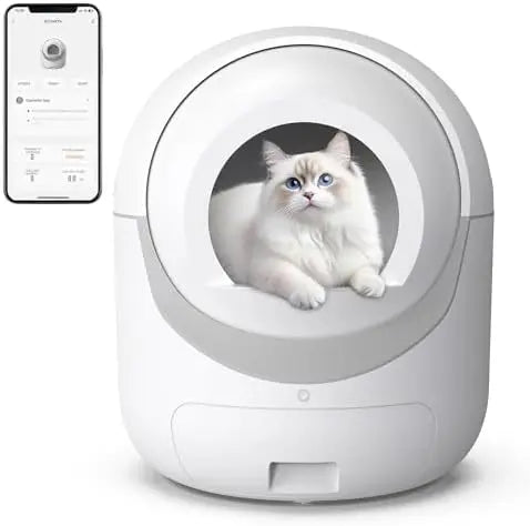 SmartPurr™ Automatic Self-Cleaning Cat Litter Box – App Control & Odor Eliminator for Multiple Cats