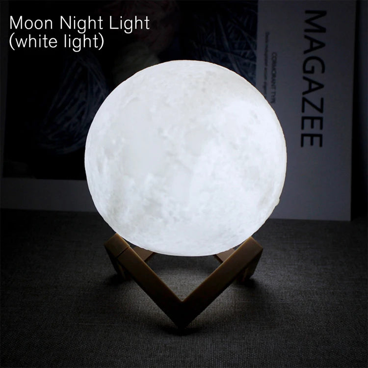 LunaGlow Wireless Moon Lamp