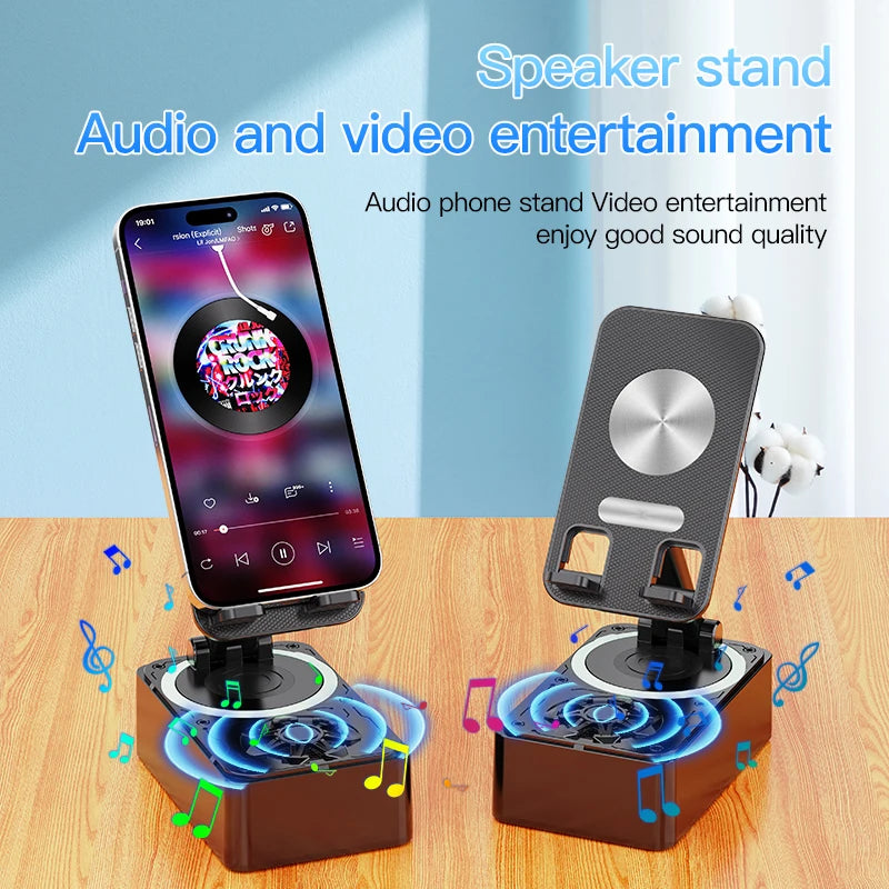 3-in-1 Foldable Live Stream Speaker & Phone Charging Stand