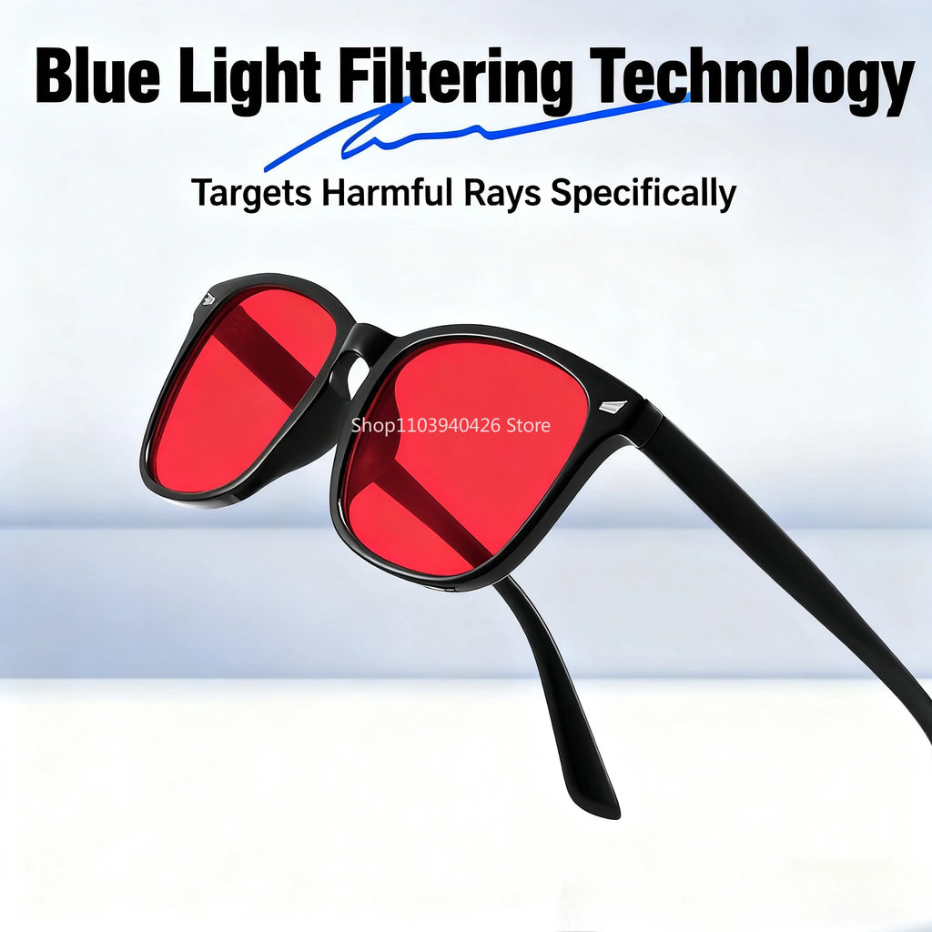 Advanced Red-Lens Sleep & Blue Light Blocking Glasses