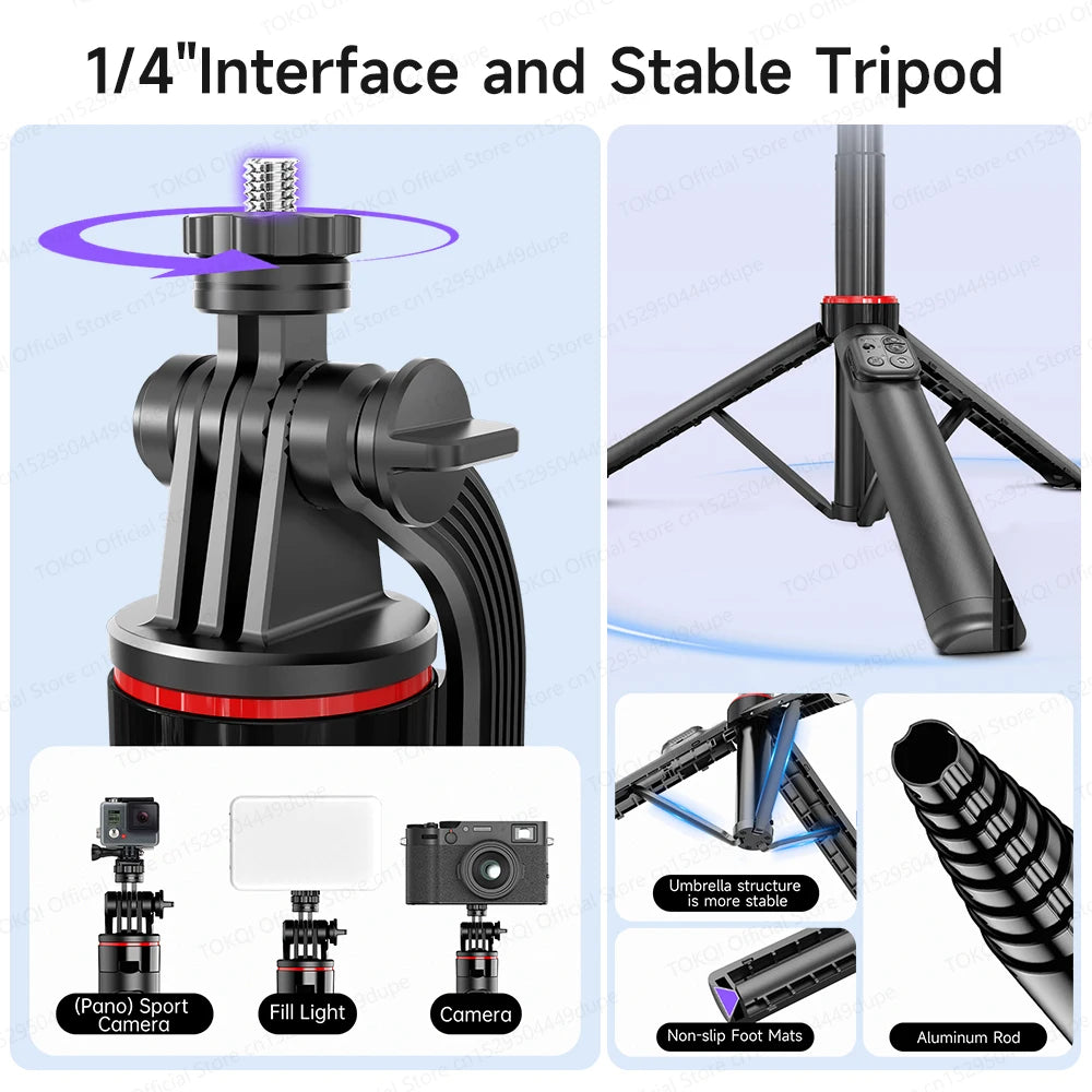 TOKQI C22 Smart AI Face-Tracking Gimbal & Tripod