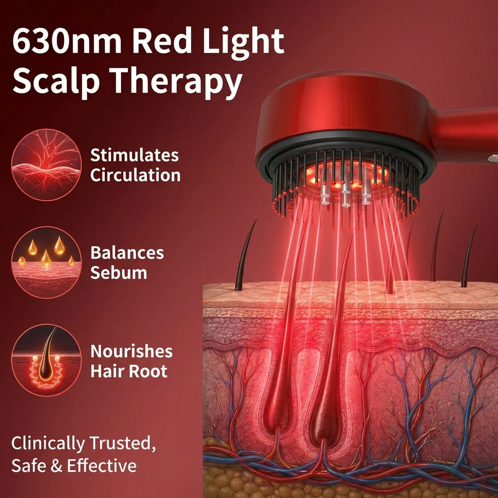FolliSonic Red Light Serum Brush