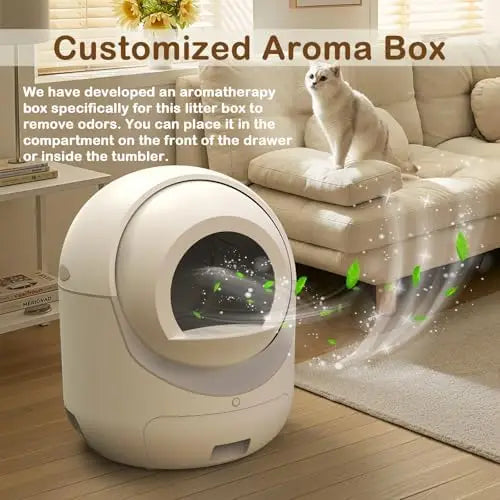 SmartPurr™ Automatic Self-Cleaning Cat Litter Box – App Control & Odor Eliminator for Multiple Cats