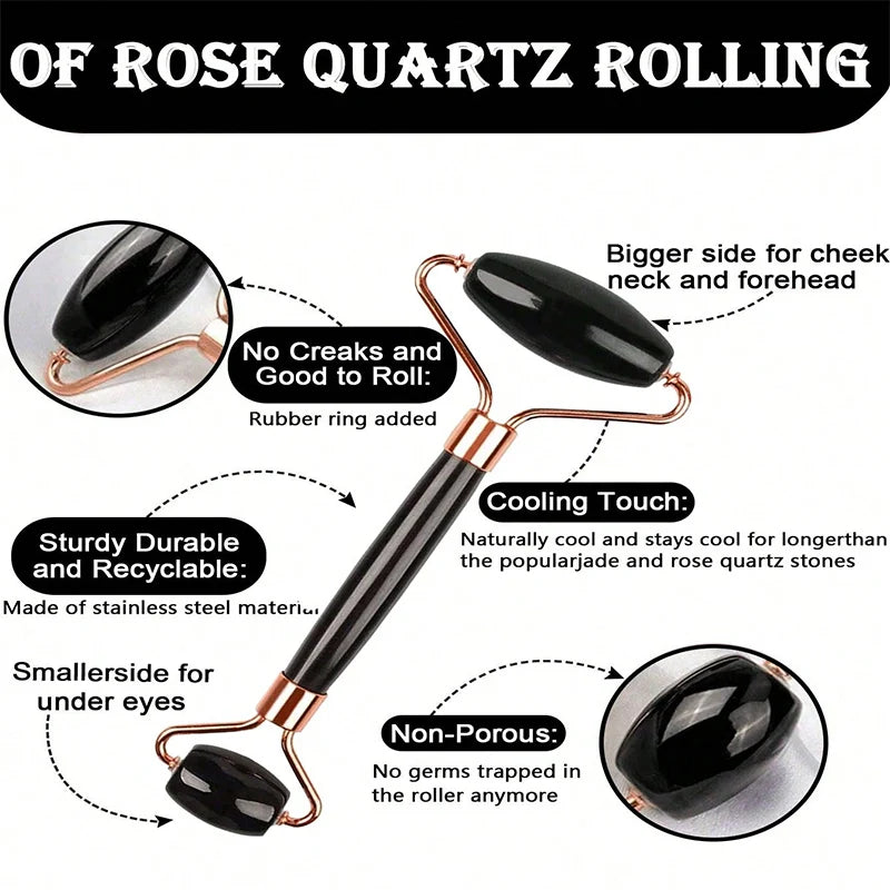 3-Piece Ice Face Roller & Gua Sha Skincare Set