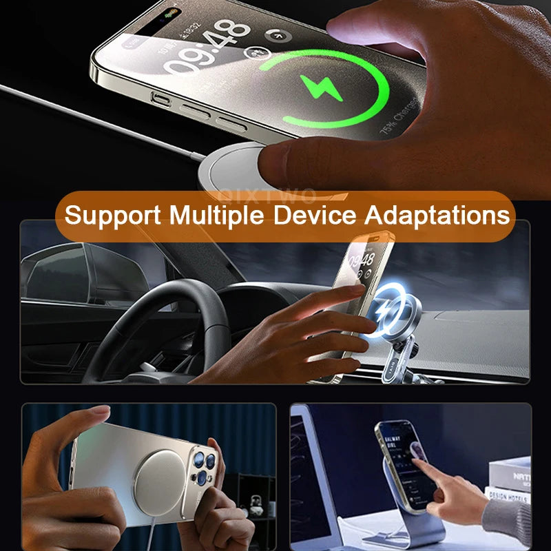 Luxury Matte Glass MagSafe Case – Ultra Shockproof Metal Camera Protection Cover for iPhone