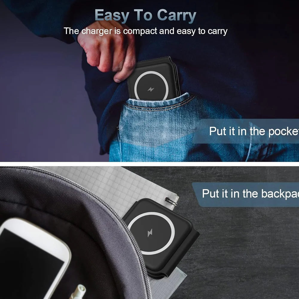 Premium 3-in-1 Foldable Magnetic Wireless Charger