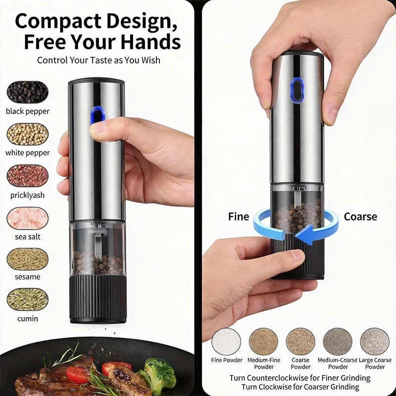 Rechargeable Electric Salt & Pepper Grinder