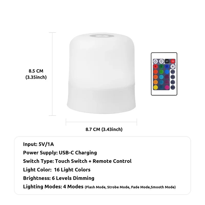 GlowPod RGB Wireless Bedside Lamp