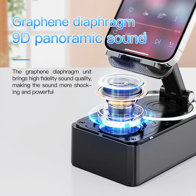 3-in-1 Foldable Live Stream Speaker & Phone Charging Stand